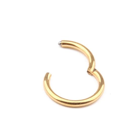 1 Pc 16G 14G Hinged Segment Hoop Ring Stainless Steel Lip Nose Septum Piercing