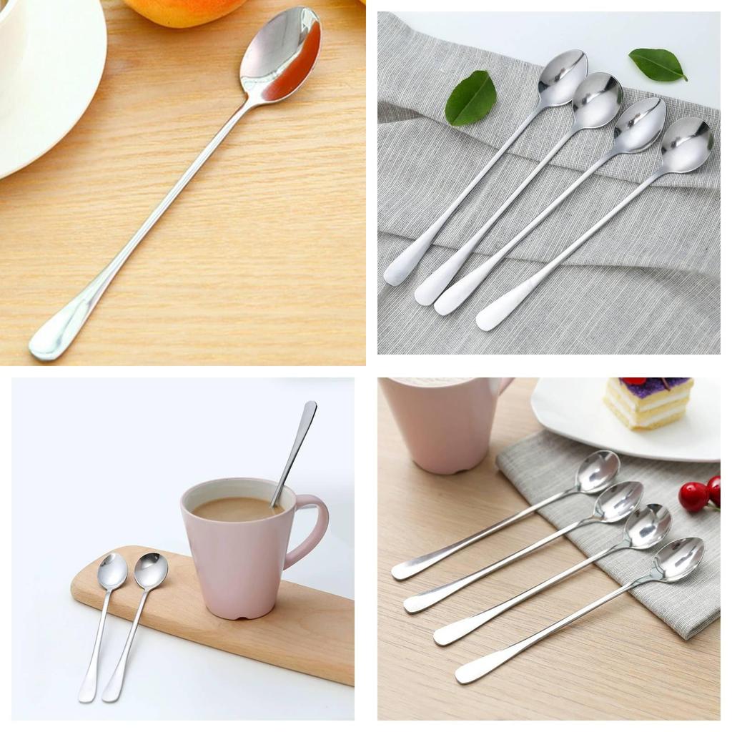 Stainless Steel Coffee Stirring Spoon For Office Use With Long Handle And Modern Design