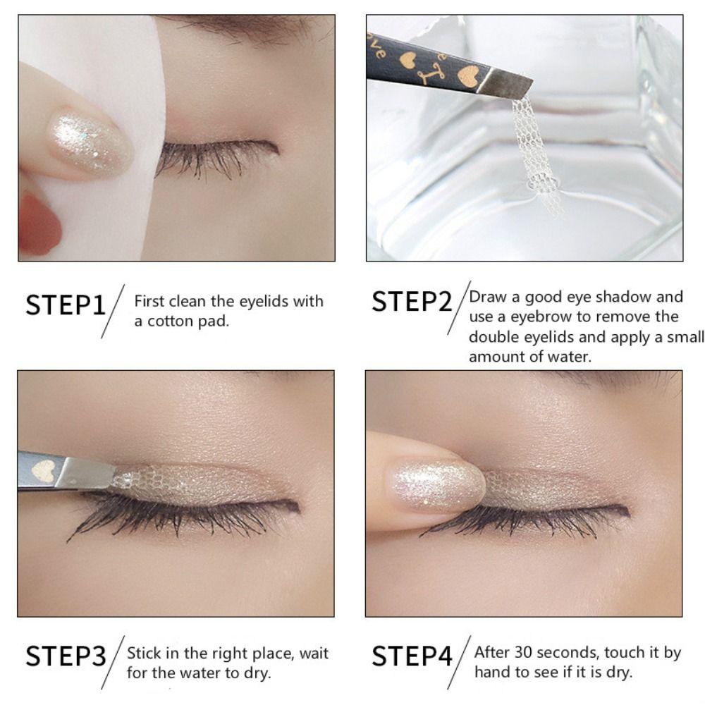 360Pcs S/L Double Eyelid Tape Olive Shaped Eyelid Tape Roll Waterproof Eye Lift Strips Women