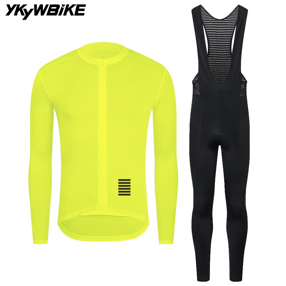 

2026 Autumn Breathable Men s Cycling Sets Long Sleeve Long Bib Pants Bicycle Clothes Man Cycling Maillot Road Bike Kit Cycling Clothing XS