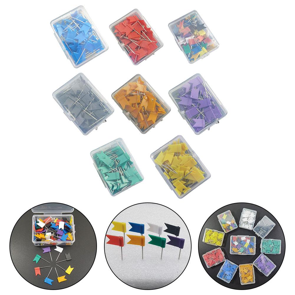 Bulletin Board Message Paper Fixing Pins Tacks Portable And Convenient