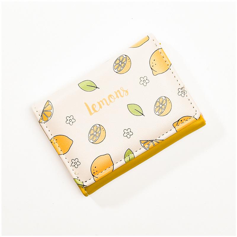 

Новый маленький кошелек для студенток с принтом, маленькая свежая сумка для мелочи со скидкой 30%, модная женская сумка, многофункциональная визитница для женщин жёлтый