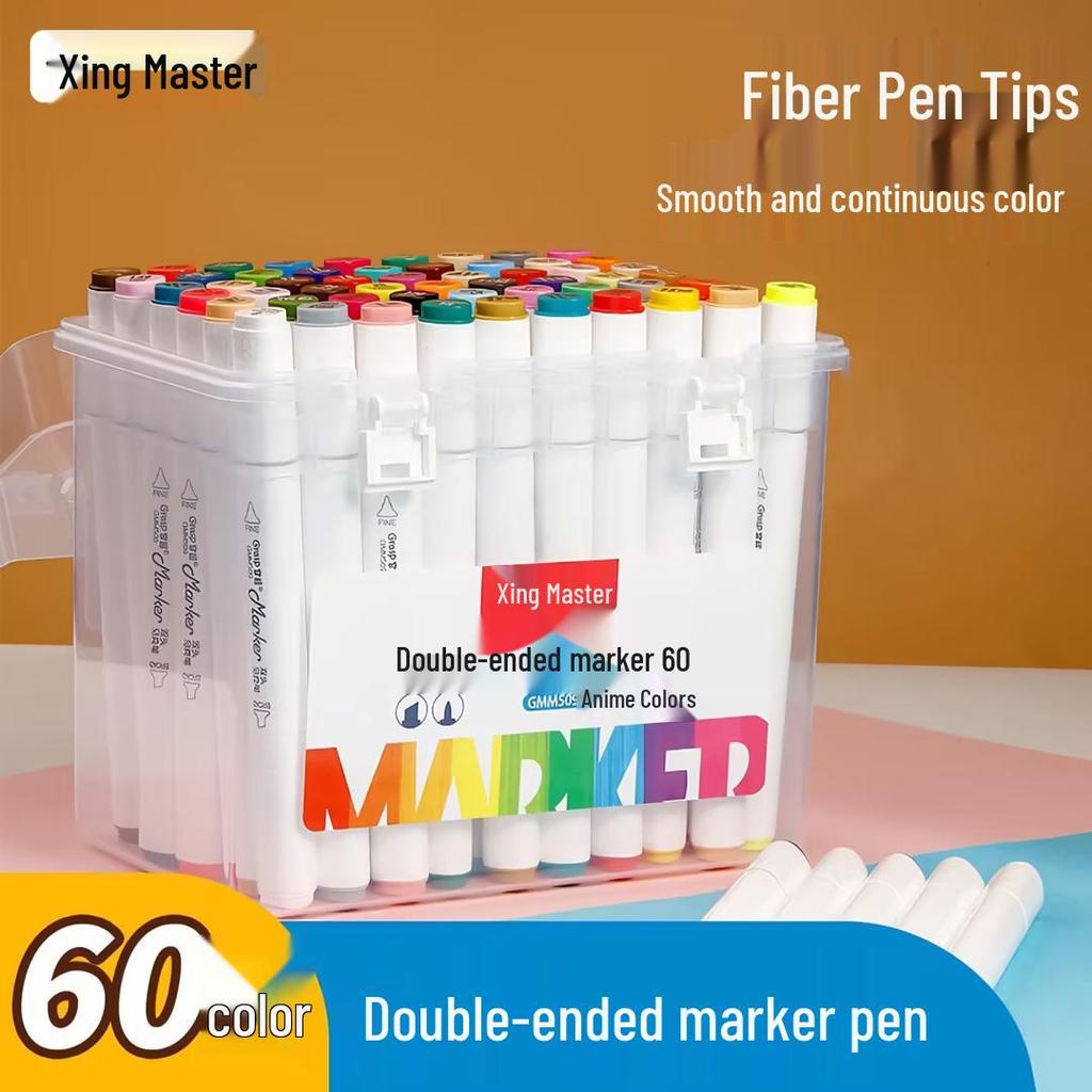 Master Dual-Tip Refillable Markers for Kids - Oil-Based Colored Pens for Art and Drawing