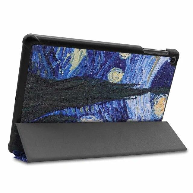 Pouzdro pro Samsung Galaxy Tab A 10.1 2019 Pouzdro T510 / T515 Ultra Slim Kožený magnetický stojánek Kryt SM-T510 SM-T515 Funda Capa