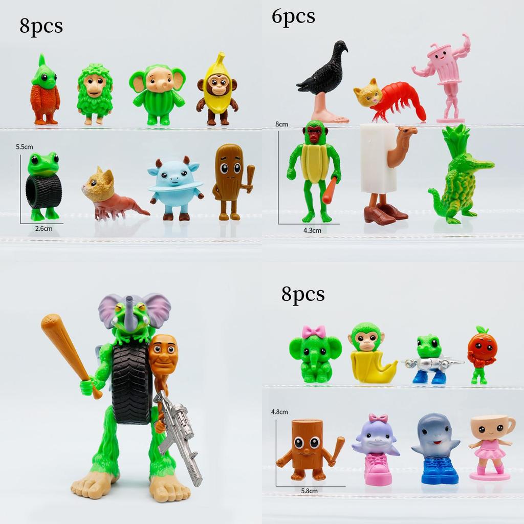 Italian Brainrot Al Pvc Mythical Creatures Figure Set With Collectible Design For Fantasy Enthusiasts