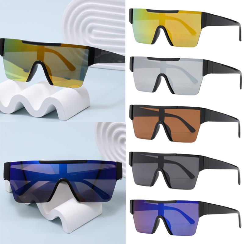 1Pcs/5Pcs Oversize Frame Sunglasses Women Square Simple Desig Windproof Climbing Eyeglasses Anti Cycling Glasses Female Unisex