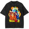 Summer Dragon Ball Super Vintage TShirt Cotton Heavyweight Washed Unisex Anime Hero Team Graphic Retro Yk