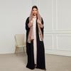 2024 Leopard Print Headscarf & Middle Eastern Long Dress - Fashionable Elegant Cardigan & Color Block Robe