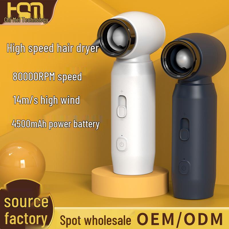 

80,000 RPM Mini USB Handheld Turbo Fan for Camping білий