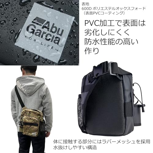 AbuGarcia Mini One-Shoulder Bag, Coated Black