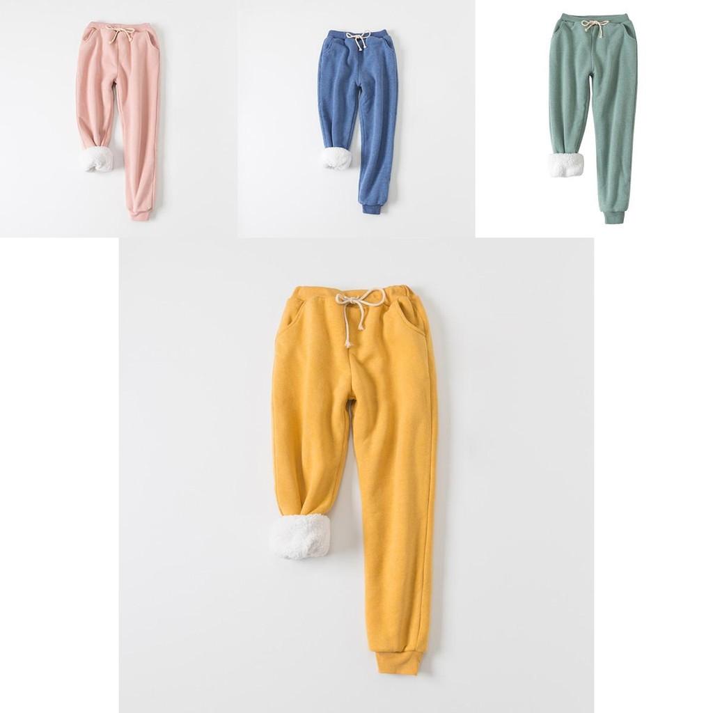 Womens Warm Sweat Pants With Ultra Soft Sherpa Lined Faux Fleece For Cold Weather