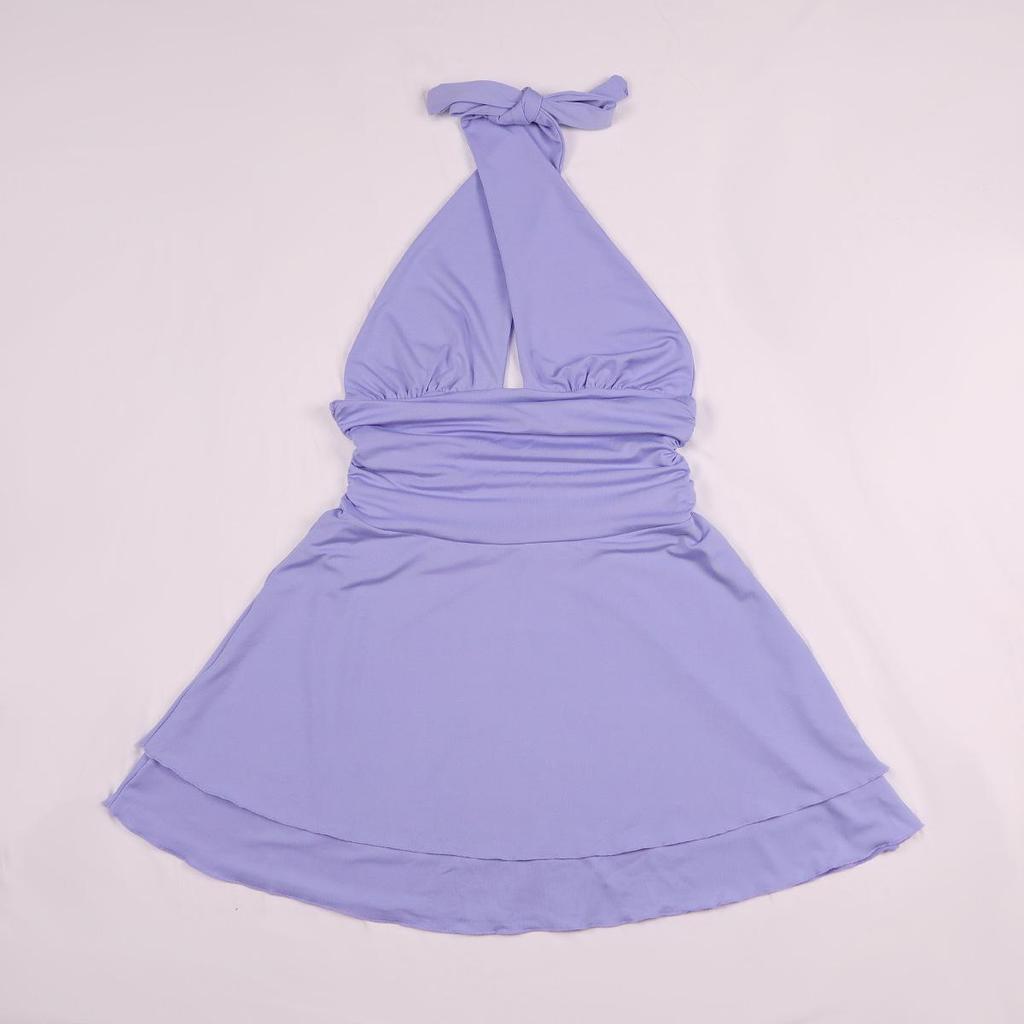 2026 Summer Cross-Neck Ruffled Dress - European & American Style
