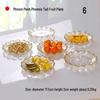 Zhinianhua Gold-Rimmed Glass Fruit Plate Set