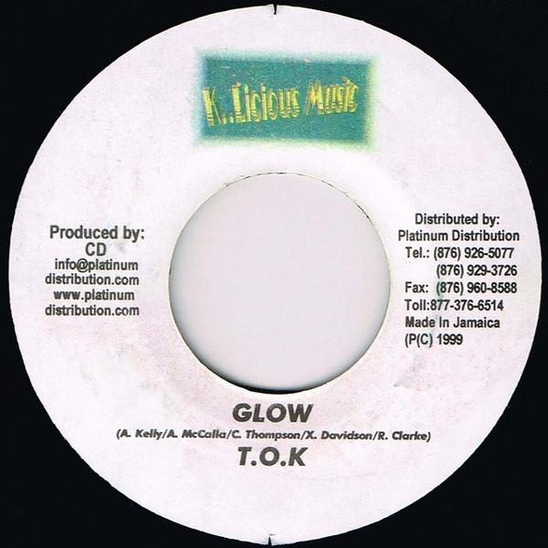 

7inch Record T.O.K. - Glow NONE K..Licious Musi 1999 Jamaica Reggae, Ska & Dub Used
