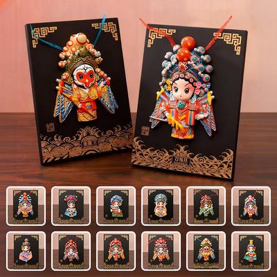 China Traditional Peking Opera Facial Makeup Ornaments Business Gift Souvenirs Home Decor Crafts Wedding Birthday New Year Gift