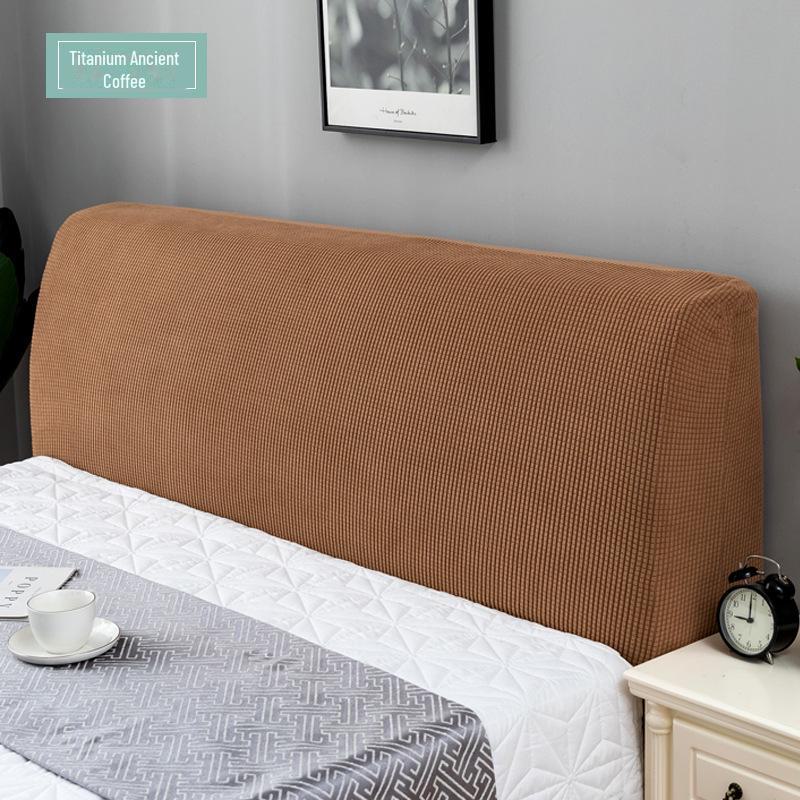 European-Style Elastic Dust-Proof Bed Head Cover – Universal Fit, Soft Protective Cover for Wooden Bed Headboards