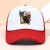 Th Anniversary Trucker Cap for USA Independence Day  Featuring a Graphic of The Statue of Liberty And Eagle Flag Perfect