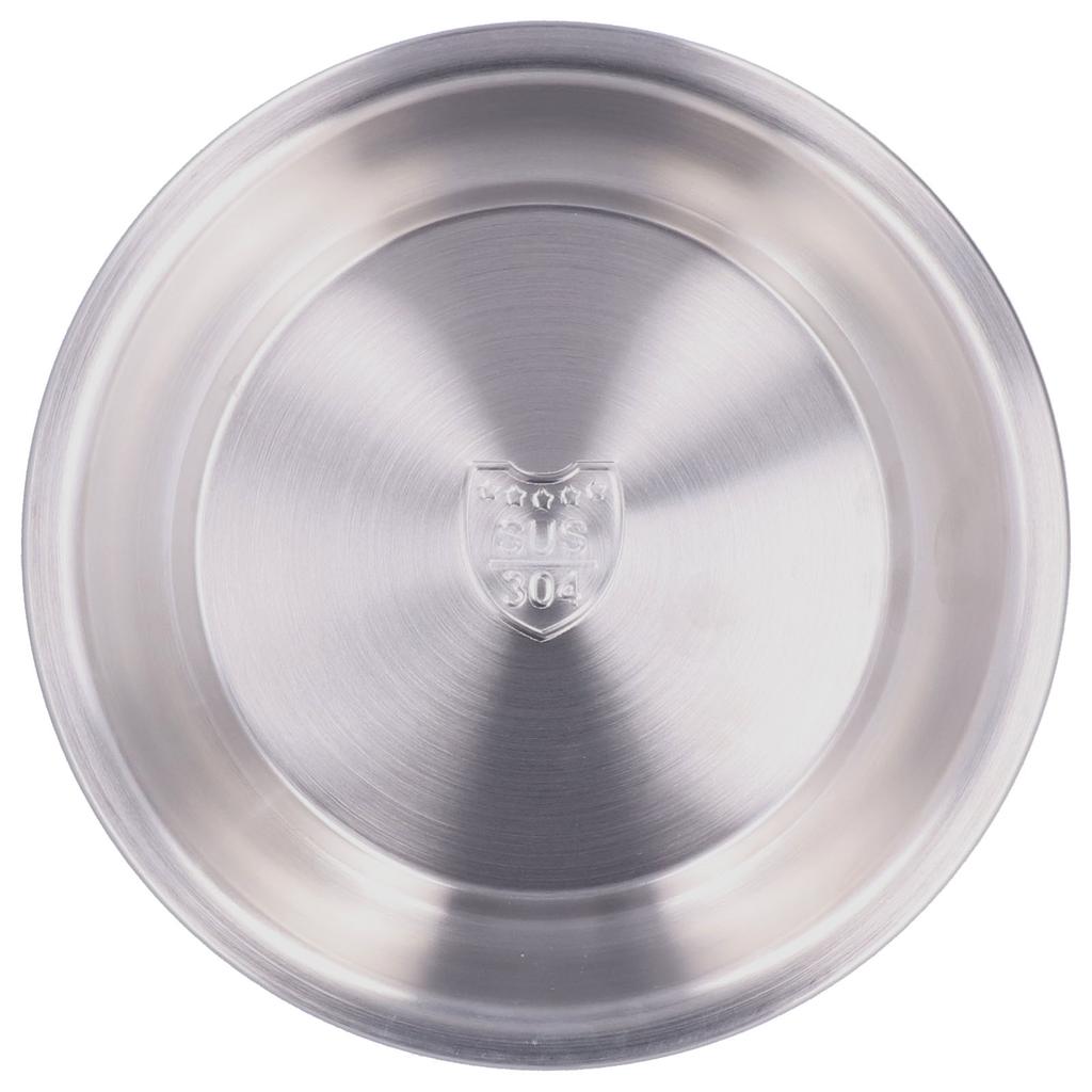 Stainless Steel Plate 304 Food Grade Material Stainless Steel Rounded Deepen Dish for Eating