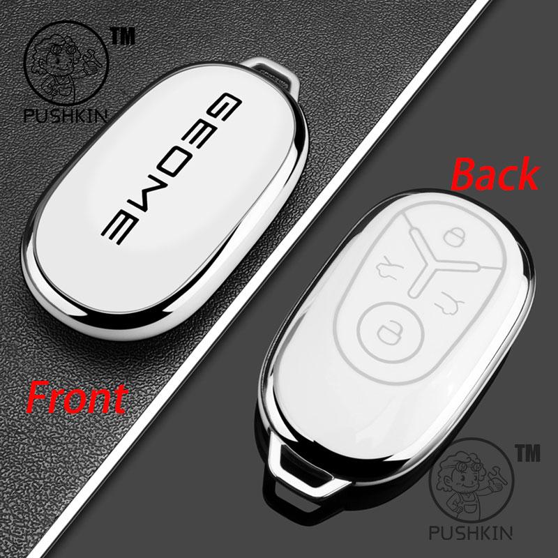 For Geely EX2 Proton eMas 5 Geely Geome alloy TPU Car Smart Key Cover Key Case Remote Control Cover Protection Shell Accessories