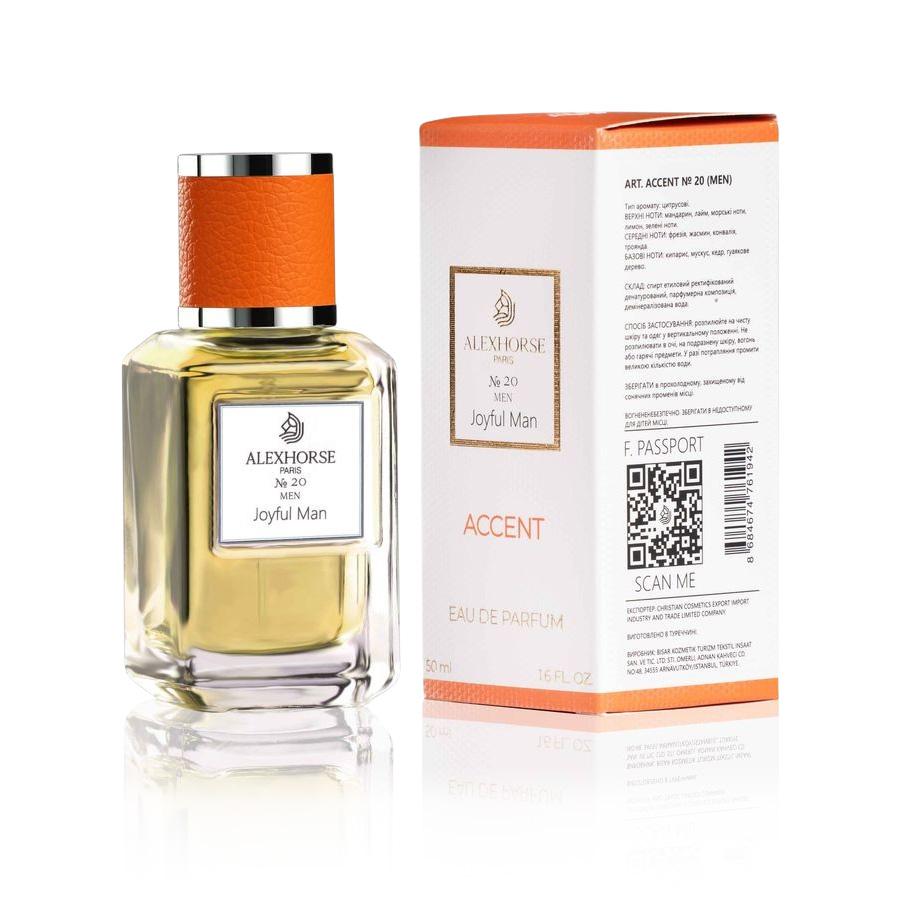 Eau de Parfum for Men Alex Horse Joyful Man ACCENT 50 ml AA-020