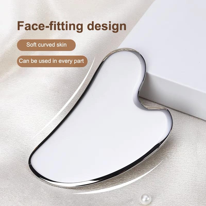Body Massager Gua Sha Facial Tool, Stainless Steel Guasha Massage Tool Facial Gua Sha Board Spa Acupuncture Pen