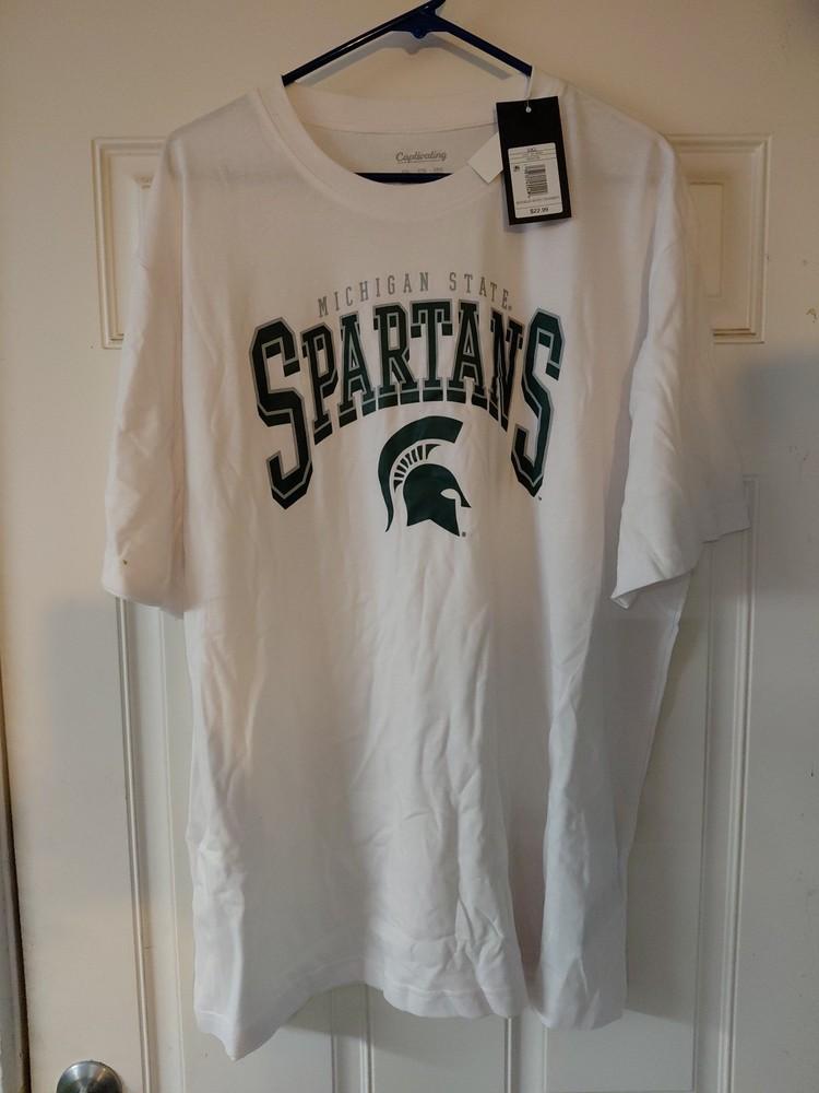 

Michigan State Spartans Shirt Size 2XL Green by Captivating Unisex T-Shirt S