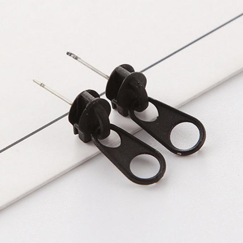 Retro Hip-Hop Zipper Earrings: Creative, Fun, and Personality-Driven Fashion Accessory