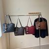 Large capacity diamond tote women's bag new fashion retro handbag versatile temperament casual vegetable basket bag