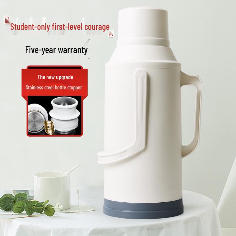 Large Capacity Insulated Thermos for Students & Dorms - Classic Plastic Design