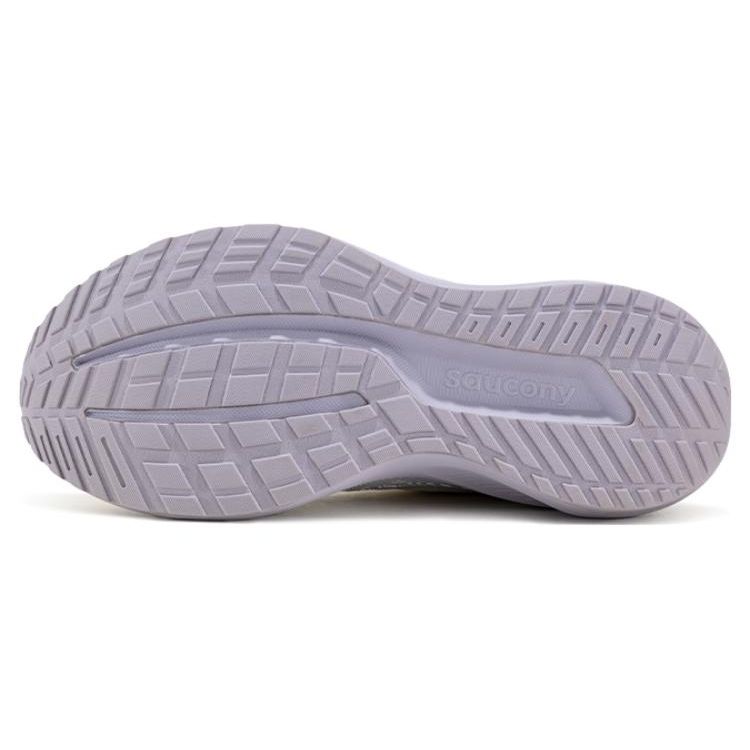 Saucony Puff Non-Slip Durable Low-Top Running Shoes Women sneaker White Purple S18194-4