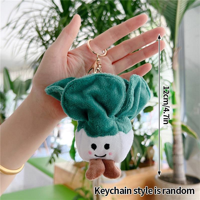 Vegetable Mini Food Plush Keychain Cute Potato Stuffed Keychains Backpack Pendant Car Keyrings Party Favors Classroom Prizes