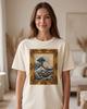 Футболка TBR Tsunami, Книжная волна-пародия | Рамка с горой Фудзи | Футболка Comfort Colors