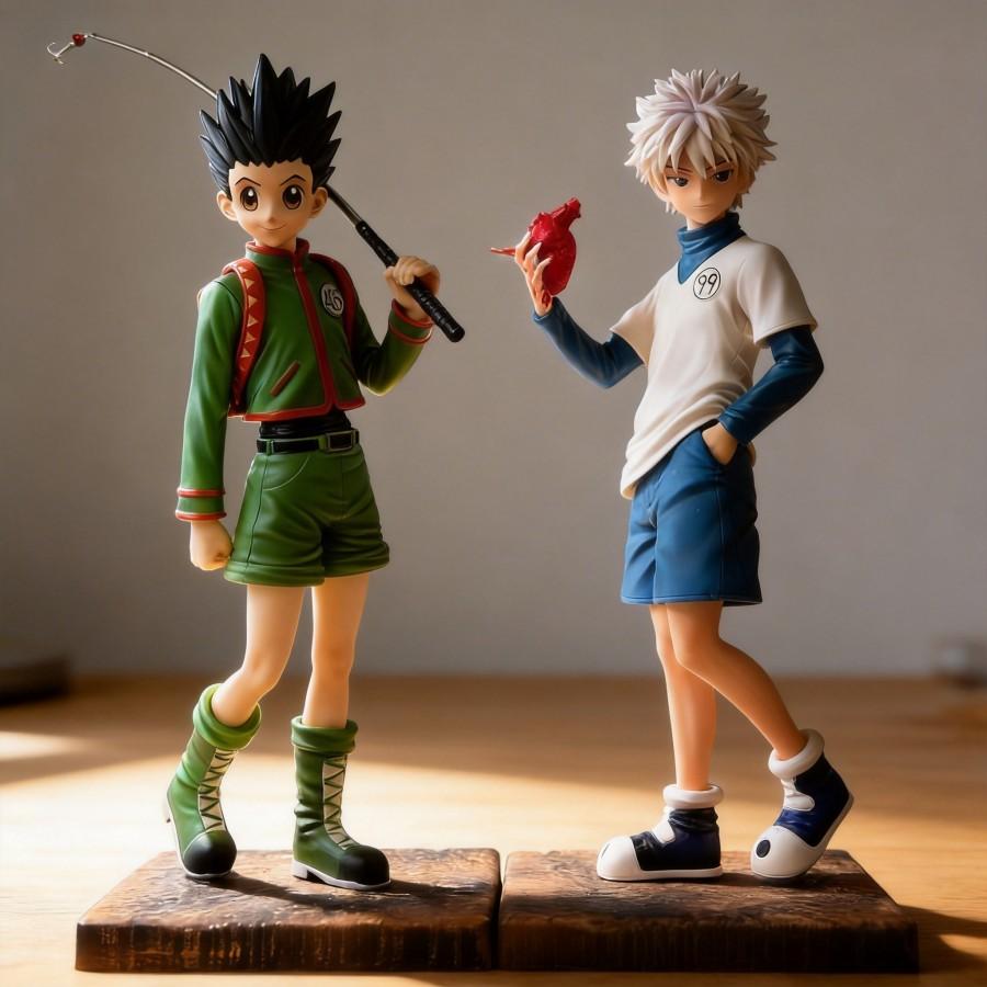 Anime Figure Killua Zoldyck Standing Pose Collectible Model Toy 27cm Desktop Decoration