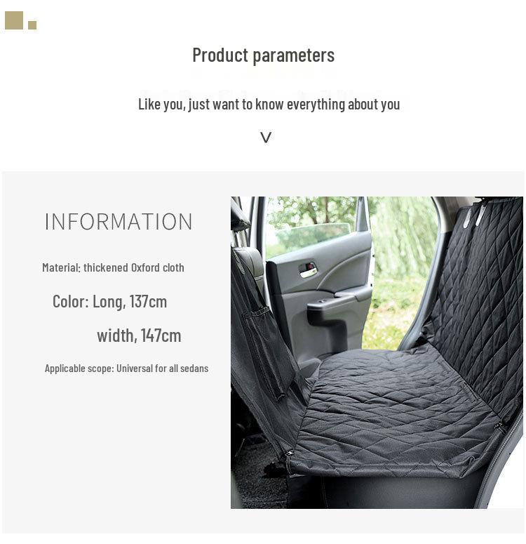 Portable Waterproof Dog Mat: Zippered Car Pet Cage, Stain-Proof, Removable, Washable Bed