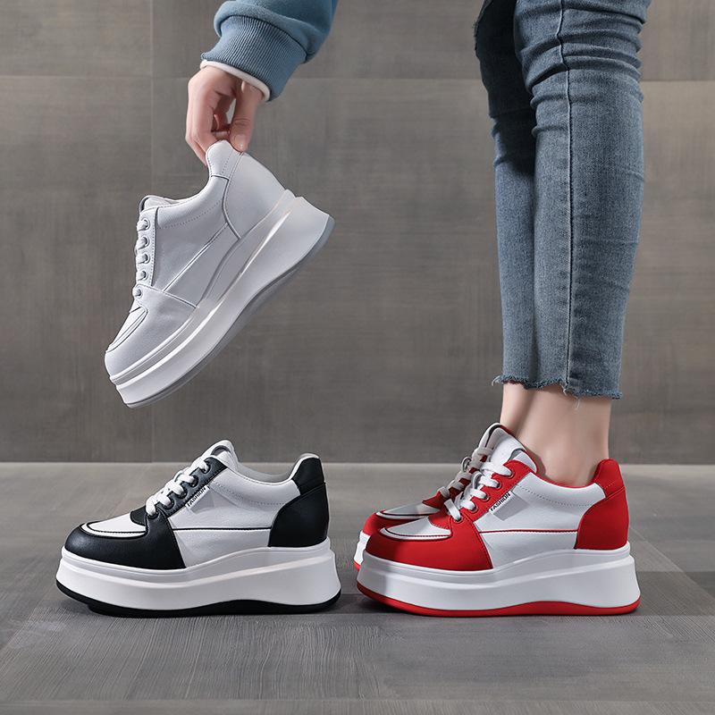 Zapatos de mujer modernos y cómodos, zapatos de suela gruesa, duraderos y de uso diario