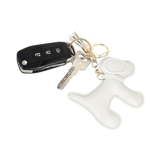 [tonecraft] Dog Keychain Simple Traditional Dog Bag Charm Popular Stylish Cute Dog PU Leather Squishy