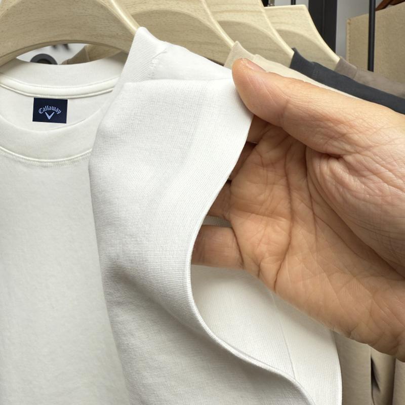 Callaway 2025 Summer Men's and Women's New Embroidered High-quality Round Neck Large T-shirt Couple Golf T-shirt