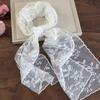 Embroidered Design Hollow Lace Scarf Lace Material Photo-Ready Shawl  Sun Protection