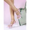 Versatile Wedge Heel Sandals Women's Summer New Sexy Crystal Transparent High Heels Heel Wedge Heel Sandals