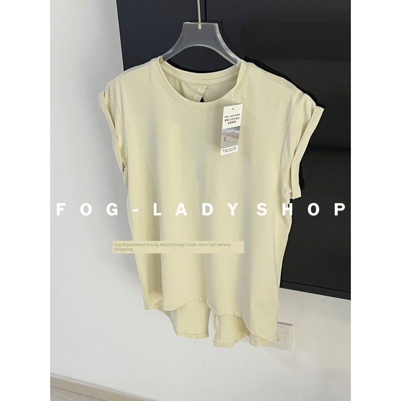 

Йога Полая накидка круглый вырез Фитнес Спортивный топ Повседневная Свободная футболка с коротким рукавом для бега Женская Летняя Essence Green L