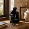3D Printed Dog Figurine Cute Canine Statues Crafts Desktop Use Boy And Dog Statues  Home Decoration