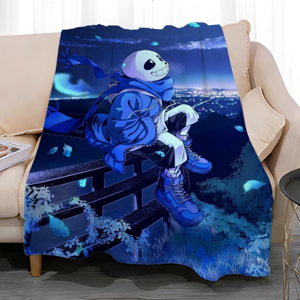 game Undertale Throw Soft Coral Fleece Blanket 310gsm Fluffy Warm Throw for Sofa Bed Couch Bedroom Decor