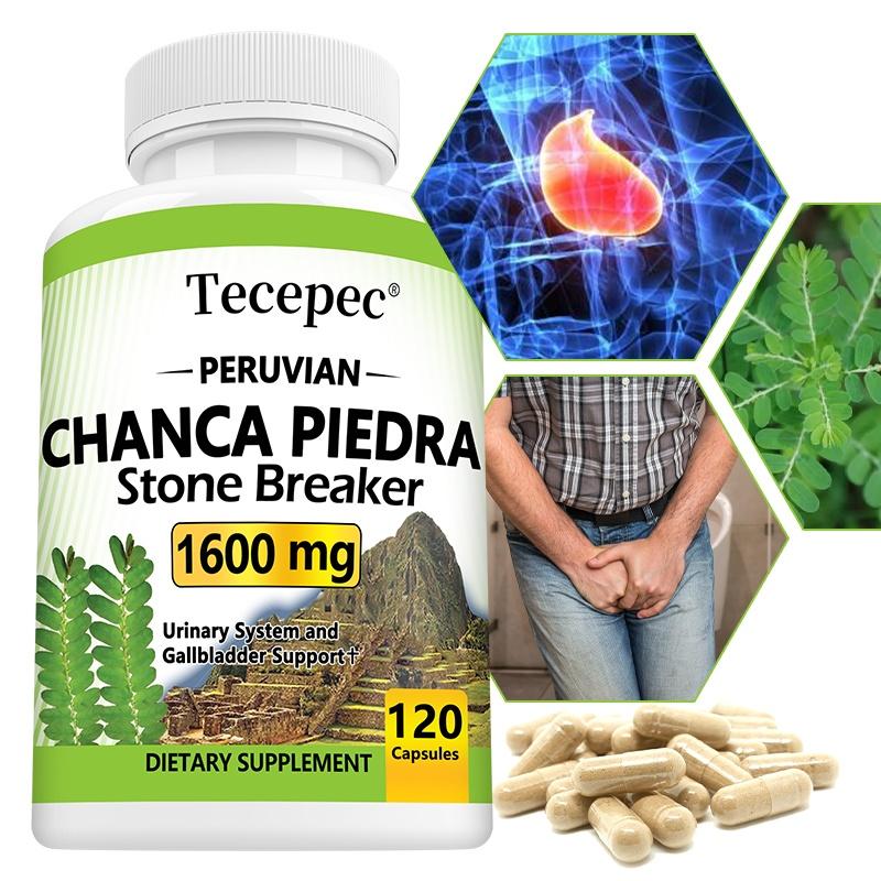 Tecepec Chanca Piedra Peruviana Capsule, Rompi-calcoli, 1600mg, Phyllanthus Niruri, 120 Capsule