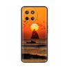 Für Realme 11 4G Hülle Silikon Weich Marmor Blume Schwarzer Stoßfänger Fundas Coque Für OPPO Realme 11 4G 6.43" realme11 Bemalte Abdeckungen