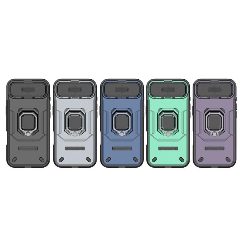 For iPhone 17 Air Case Slide Camera Len Cases Apple iPhone 17 Air iPhone 17 Pro Max Cover Bumper Shockproof Armor PC Phone Cover