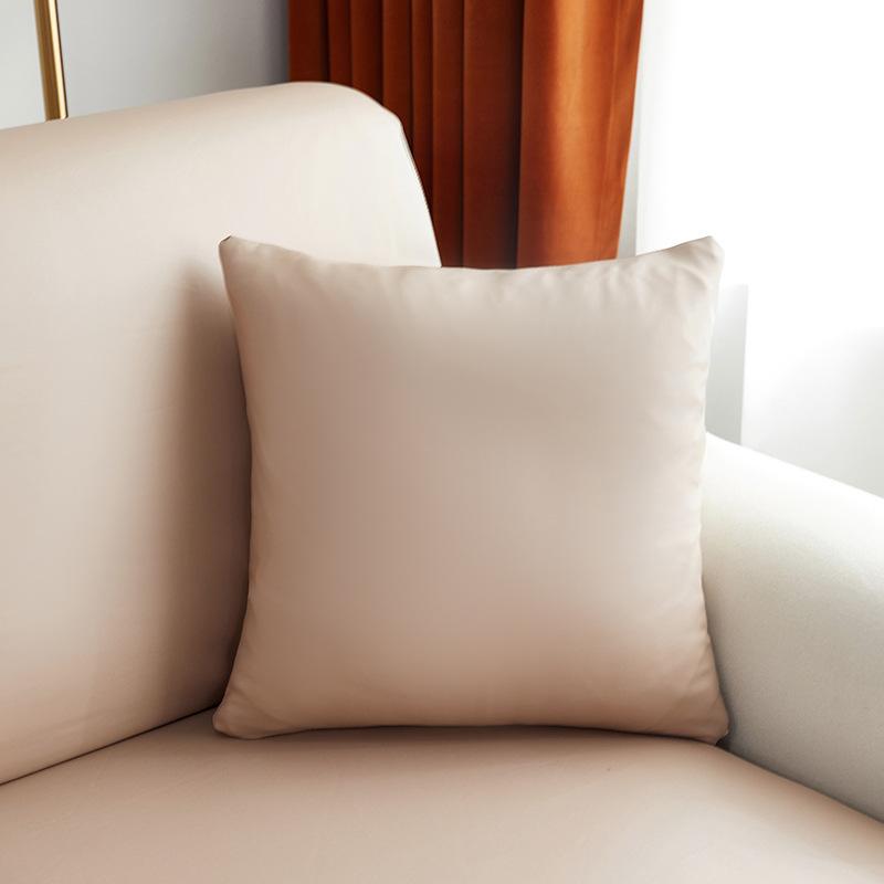 Pillow Cover 18x18 Inch Throw Faux Leather Pillow Covers, Square Modern Pillow Cases, PU Home Decorative Pillow Cushion Cover for Couch Sofa Chair Bed