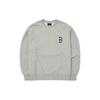 MLB Letter Print Crew Neck Pullover Long Sleeve Sweatshirt Unisex Sweatshirt Gray 3AMTB0626-43MGS