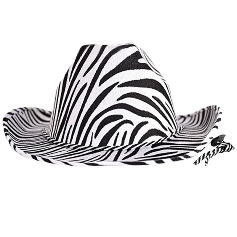 Western Styles Cowgirl Hat Unisex Hats Fits Most Women Men for Theme Party