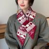 Jacquard Winter Knitted Scarves Deer Woolen Neckerchiefs Cute Women Scarf  New Year Gift