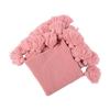 OiseauVoler Knit Cushion Cover Throw Pillow Cover Tassel Body Pillow Cover Interior Office Sofa Room Decoration 45 x 45cm Pink